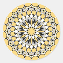 Adesivo Stickers Amarelos Mandala (Design 1)