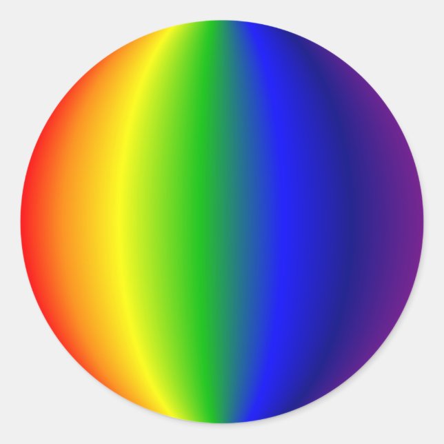 Adesivo Stickers - Arco-Íris Esférico (Frente)