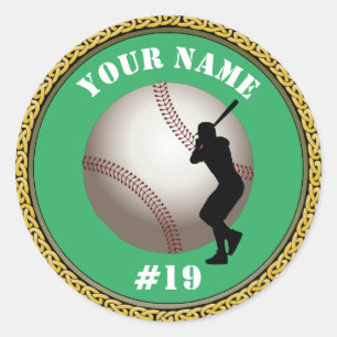 Adesivo Stickers Baseball - Adicionar nome e número