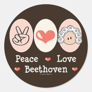 Adesivo Stickers Beethoven com Paz