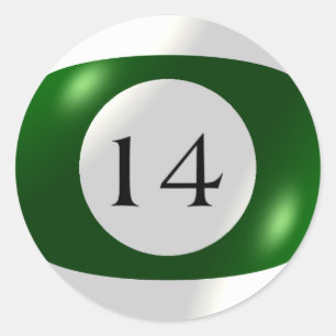 Adesivo Stickers - Bilhetes - 14 Ball