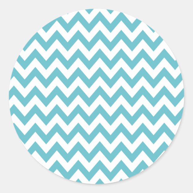 Adesivo Stickers Blue Chevron (Frente)
