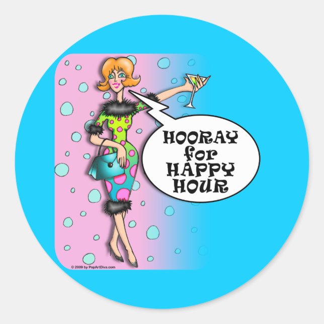 Adesivo Stickers - Bolinhas Martini Diva (Frente)