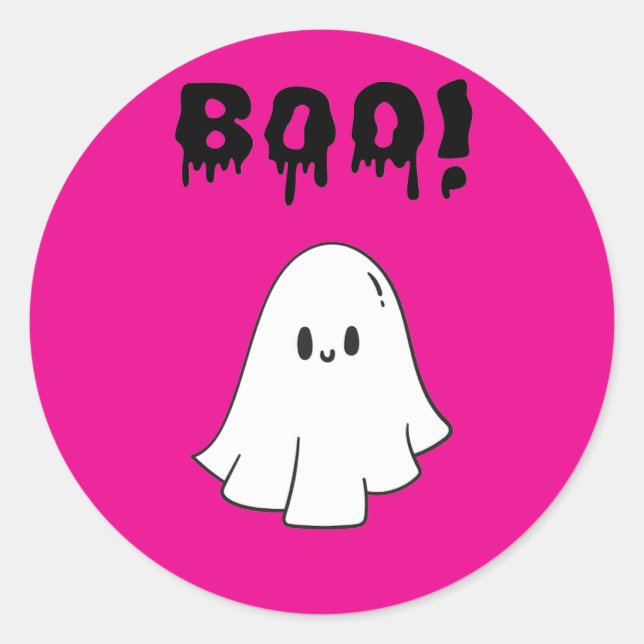 Adesivo Stickers Boo halloween party  (Frente)