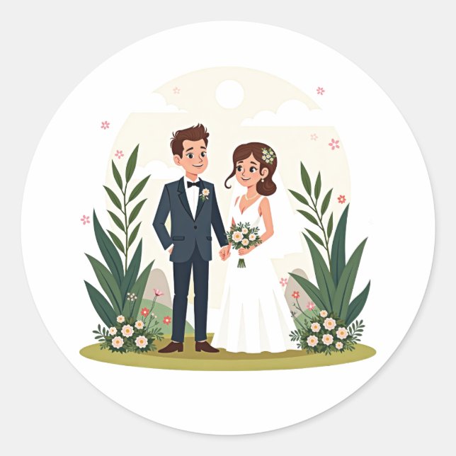 Adesivo Stickers Boutique Wedding (Frente)