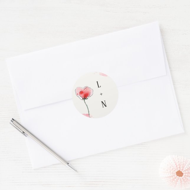 Adesivo Stickers "Coquelicots" (Envelope)