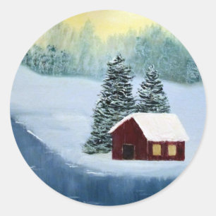 Adesivo Stickers da Paz de inverno