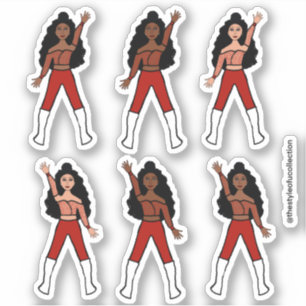 Adesivo Stickers Dancer Red Spark