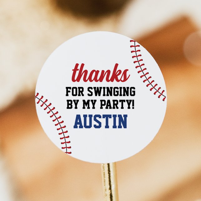 Adesivo Stickers de aniversário de beisebol (Criador carregado)