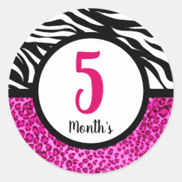 Adesivo Stickers do mês de bebê