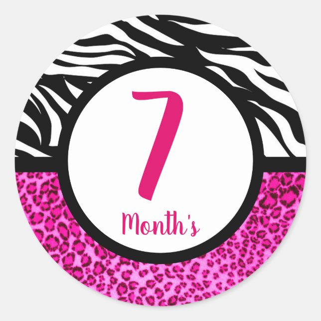 Adesivo Stickers do mês de bebê (Frente)