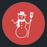 Adesivo Stickers do Winter Christmas<br><div class="desc">Vinhetas de Natal de inverno para presentes ou selos de envelopes.</div>