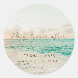 Adesivo Stickers Favoritos de Casamento de Praia