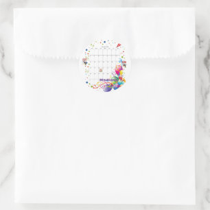 Adesivo Stickers, Feliz Calendário de Aniversário, dezembr