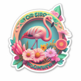 Adesivo Stickers Flamingo Sua Fonte para o Stunker