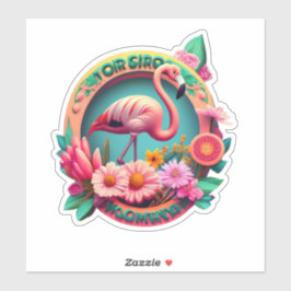 Adesivo Stickers Flamingo Sua Fonte para o Stunker