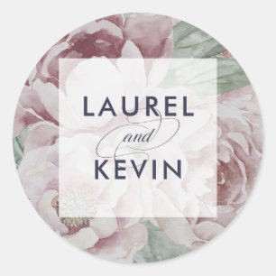 Adesivo Stickers Floral de Casamento do Jardim Inglês