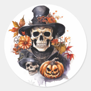 Adesivo Stickers Halloween Skull