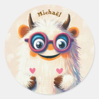 Adesivo Stickers Happy Monster Valentine's Day Kids School