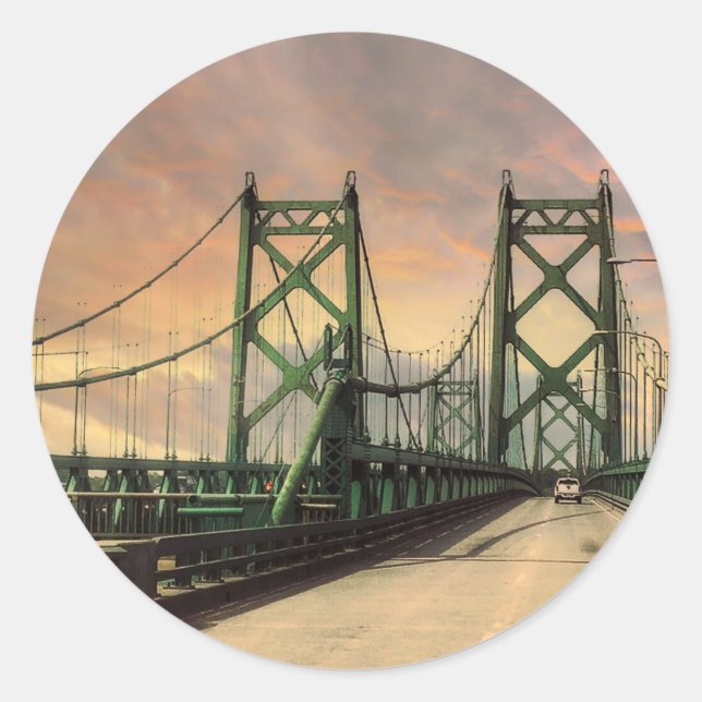 Adesivo Stickers Históricos das Pontes Gêmeas (Frente)