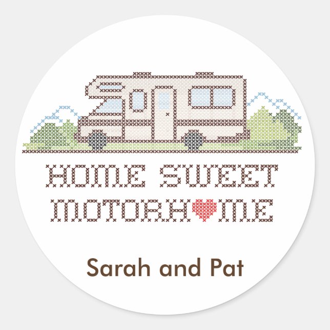 Adesivo Stickers - Home Sweet Motor Home (Frente)