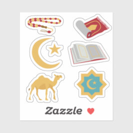 Adesivo Stickers Islâmicos de Feriado Muçulmano do Ramadã
