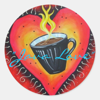 Adesivo Stickers "Java Love", Folha de 20