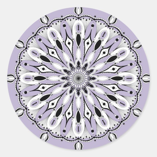 Adesivo Stickers Lilac Mandala (Design 2) (Frente)