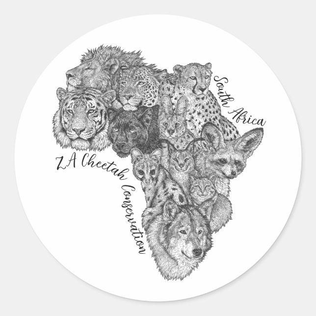 Adesivo Stickers - Mapa Africano (Frente)