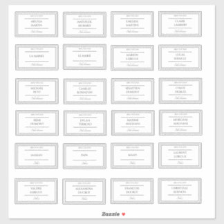 Adesivo Stickers marque place Mariage
