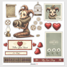 Adesivo Stickers - Melancholy Harlequin