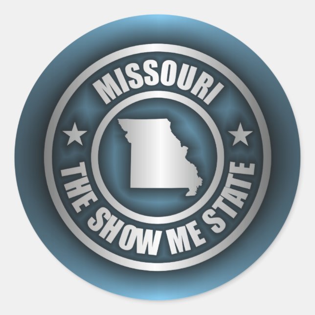 Adesivo Stickers "Missouri Steel (Blue)" (Frente)