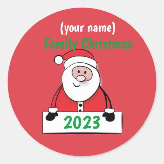 Adesivo Stickers - Natal personalizado da família (adicion