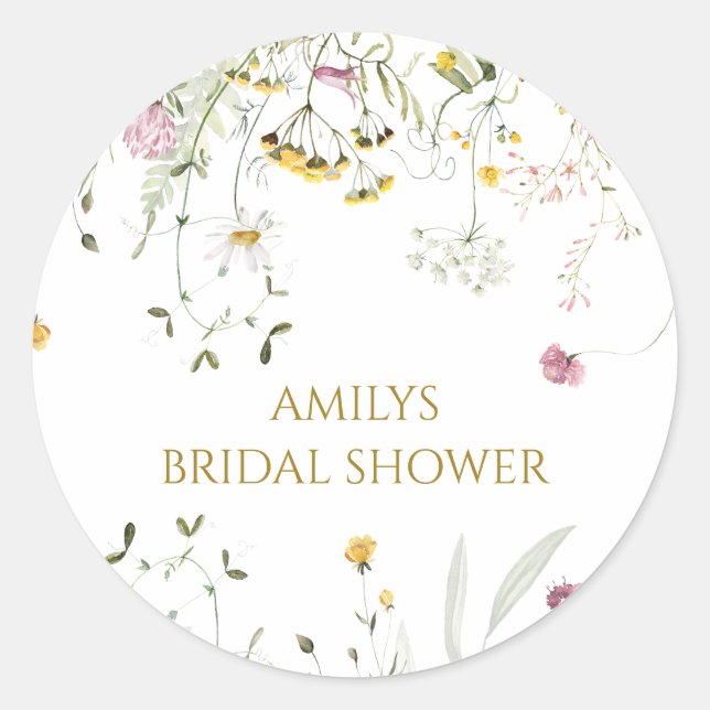 Adesivo Stickers Obrigado Flores Selvagens (Frente)