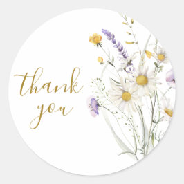 Adesivo Stickers Obrigado por apresentar flores selvagens