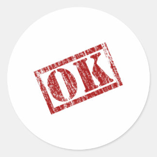 Adesivo Stickers ok
