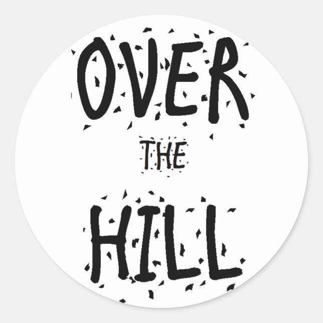 Adesivo Stickers "Over the Hill" (Frente)