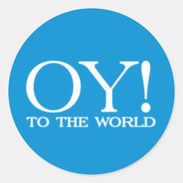 Adesivo Stickers - Oy! para o mundo (Frente)