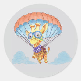 Adesivo Stickers Parachute Giraffe