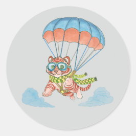 Adesivo Stickers Parachute Tiger