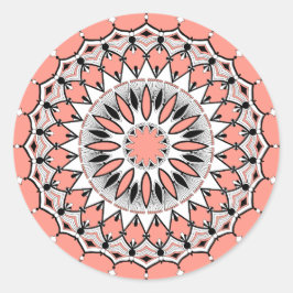 Adesivo Stickers Peach Mandala (Design 1)