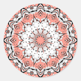 Adesivo Stickers Peach Mandala (Design 3)