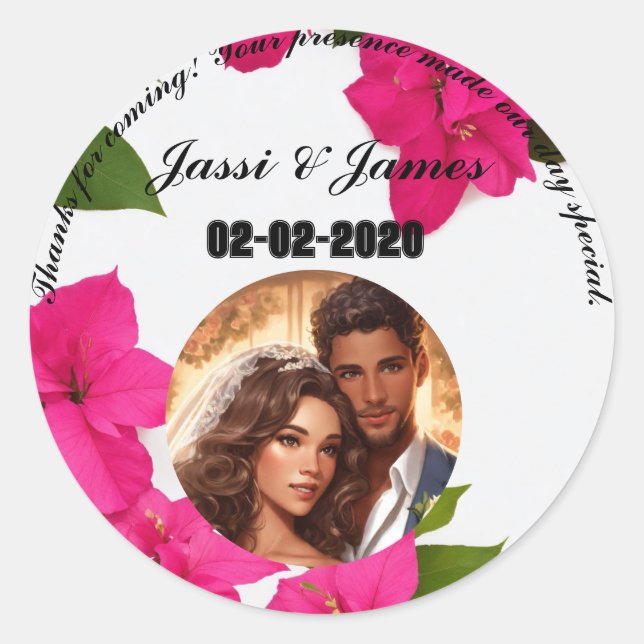 Adesivo Stickers personalizados para gratidão (Frente)