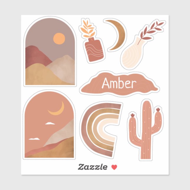 Adesivo Stickers personnalisés - Terracotta (Folha)