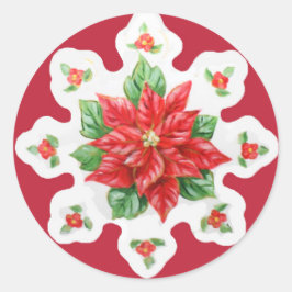 Adesivo Stickers Poinsettia