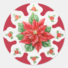 Adesivo Stickers Poinsettia