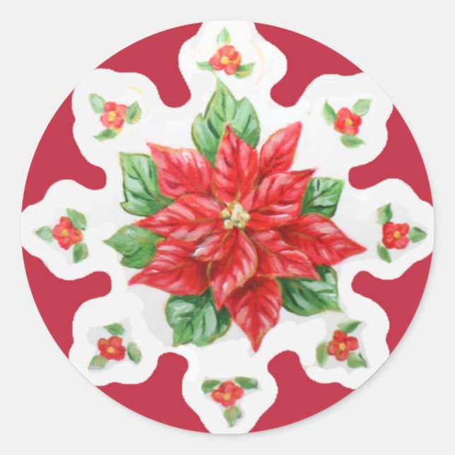 Adesivo Stickers Poinsettia (Frente)