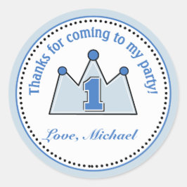 Adesivo Stickers Príncipe Festa de aniversário Favor