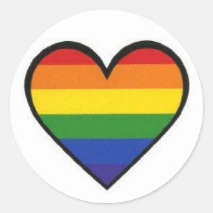 Adesivo Stickers "Rainbow Pride Heart"