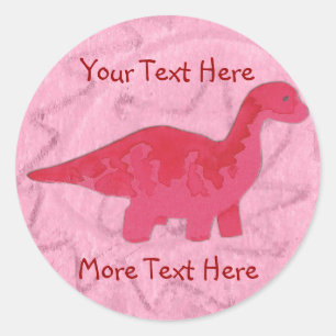 Adesivo Stickers Red Dinosaur